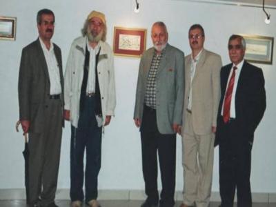 Soldan sağa : Osman Suroğlu-Dr.Sadık Canlı-Yönetmen Yücel Çakmaklı-Fahri Tuna-Mustafa Turan