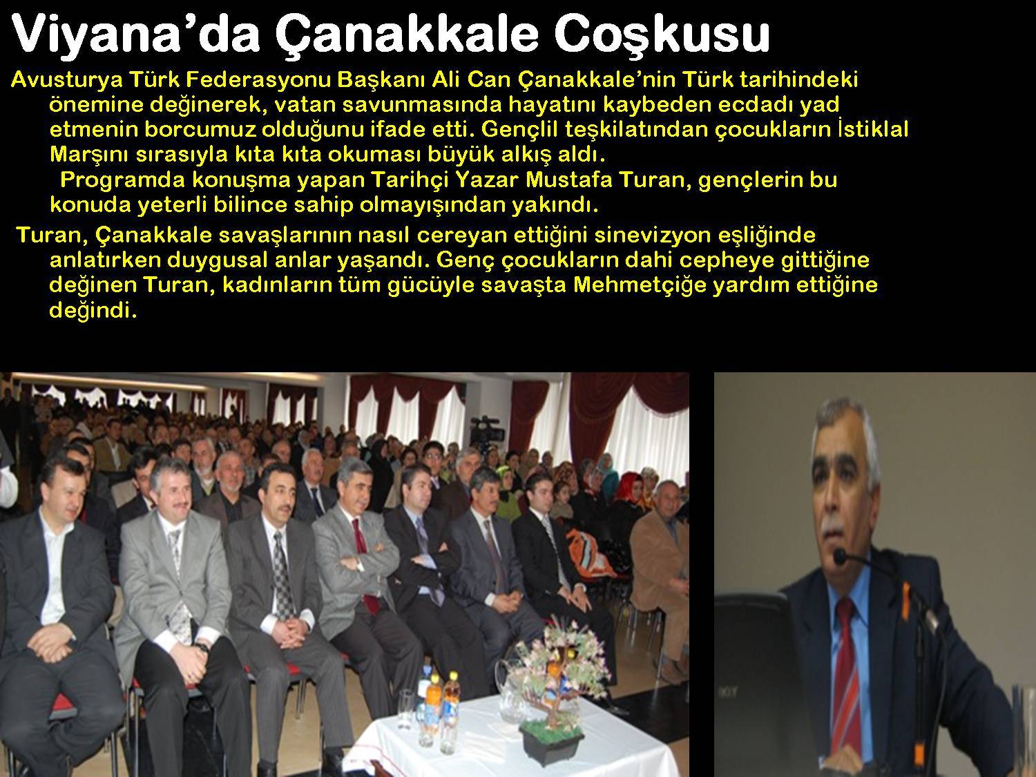 Viyana'da Çanakkale Coşkusu